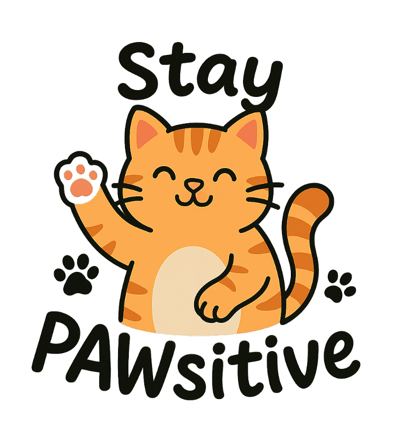 Stay Pawsitive Cat