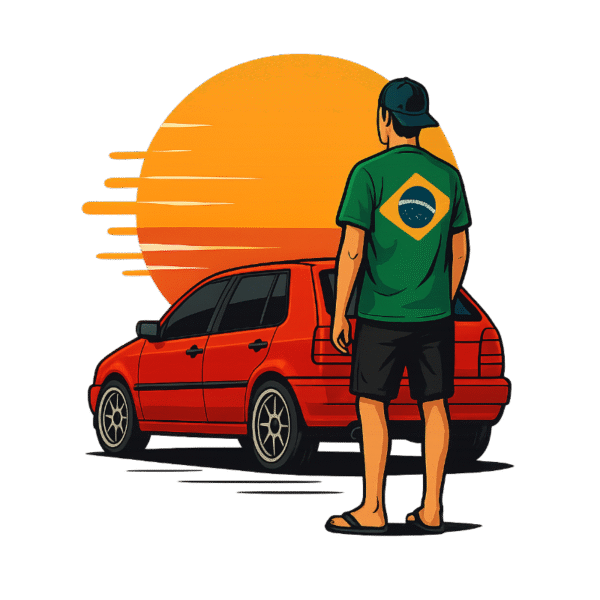 Rapaz Carro Anos 90