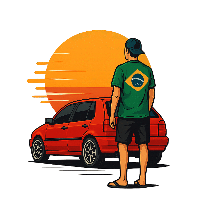 Rapaz Carro Anos 90